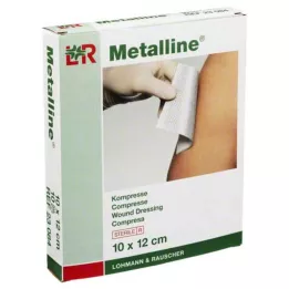 METALLINE Kompreses 10x12 cm sterilas, 10 gab