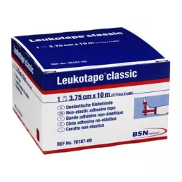 LEUKOTAPE Classic 3,75 cmx10 m sarkans, 1 gab