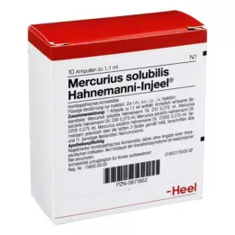 MERCURIUS SOLUBILIS INJEEL Hahnemanni ampulas, 10 gab