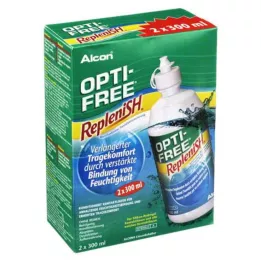 OPTI-FREE RepleniSH daudzfunkcionāls dezinfekcijas šķīdums, 2X300 ml