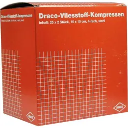 Neaustas kompreses 10x10 cm sterilas 4 reizes, 25x2 gab