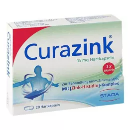 CURAZINK cietās kapsulas, 20 gab