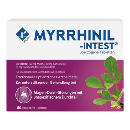 MYRRHINIL INTEST apvalkotās tabletes, 50 gab
