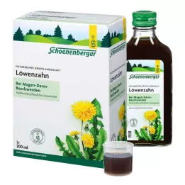 LÖWENZAHN SAFT Schoenenberger ārstniecības augu sulas, 3X200 ml