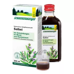 SALBEI SAFT Schoenenberger ārstniecības augu sulas, 200 ml