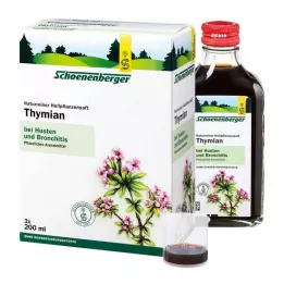 THYMIAN SAFT Schoenenberger ārstniecības augu sulas, 3X200 ml