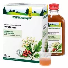WEISSDORN SAFT Schoenenberger ārstniecības augu sulas, 3X200 ml