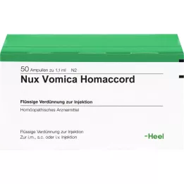 NUX VOMICA HOMACCORD Ampulas, 50 gab