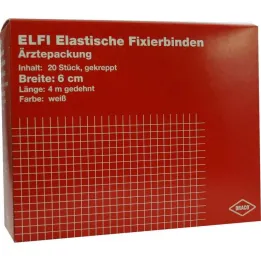 Dracoelfi elastīgā fiksējošā saite 6cmx4m krepēta, 20gab