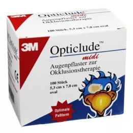 OPTICLUDE 3M midi 5,3x7 cm 1538/100, 100 gab