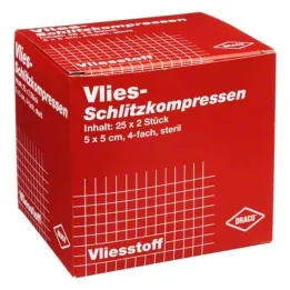 Šķēluma kompreses flīss 5x5c, 25x2 gab
