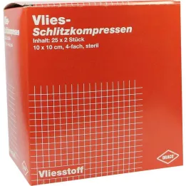 Šķēluma kompreses flīss 10x1, 25x2 gab