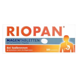 RIOPAN Kuņģa tabletes Košļājamās tabletes, 100 gab