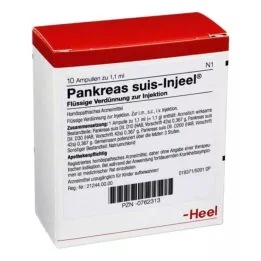 PANKREAS SUIS Injeel ampulas, 10 gab
