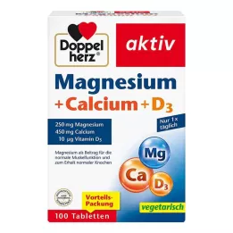 DOPPELHERZ Magnijs+Kalcijs+D3 tabletes, 100 gab