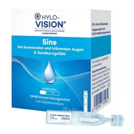 HYLO-VISION sinusa vienas devas pipetes, 20X0,4 ml