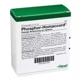 PHOSPHOR HOMACCORD Ampulas, 10 gab