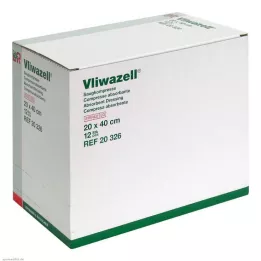 VLIWAZELL Absorbējošās kompreses sterilas 20x40 cm, 12 gab