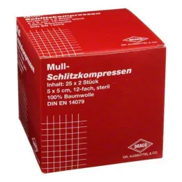 Sprauga saspiež marli 5x5cm, 25x2 gab