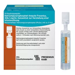 NATRIUMGLYCEROPHOSPHAT Ampulas infūzijas šķīduma koncentrāts, 20X10 ml