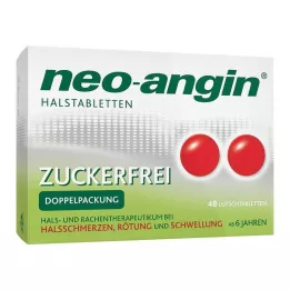 NEO-ANGIN Bezcukura rīkles tabletes, 48 gab