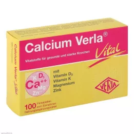 CALCIUM VERLA Vital apvalkotās tabletes, 100 gab