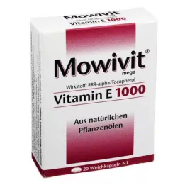 MOWIVIT E vitamīns 1000 kapsulas, 20 gab