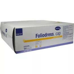 FOLIODRESS Cap Comfort Universāli zaļš OP-Cepures, 100 gab