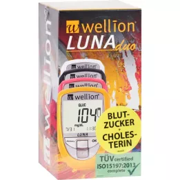 WELLION LUNAduo BZ-Mērīšanas komplekts mg/dl dzeltens, 1 gab