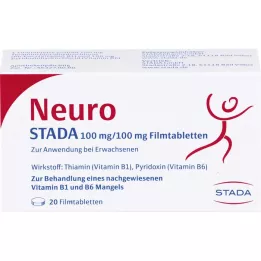 NEURO STADA Apvalkotās tabletes, 20 gab