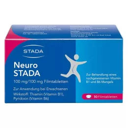 NEURO STADA Apvalkotās tabletes, 50 gab