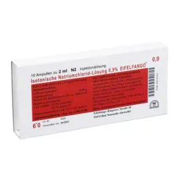 ISOTONISCHE NaCl šķīdums 0,9% Eifelfango Inj.-Lsg., 10X2 ml