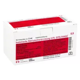ISOTONISCHE NaCl šķīdums 0,9% Eifelfango Inj.-Lsg., 50X2 ml