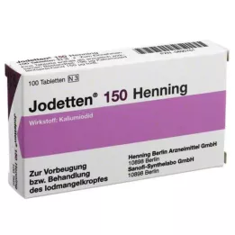 JODETTEN 150 Henninga tabletes, 100 gab