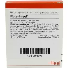 RUTA INJEEL Ampulas, 10 gab