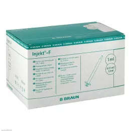 INJEKT F Smalkas dozēšanas šļirce 1 ml bez kannas, 100X1 ml