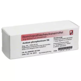 ACIDUM PHOSPHORICUM D 6 lodītes, 10 g