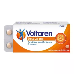 VOLTAREN Dolo 25 mg apvalkotās tabletes, 10 gab