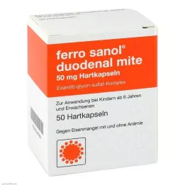 FERRO SANOL divpadsmitpirkstu zarnas ērce 50 mg zarnās šķīstoša tablete, 50 gab