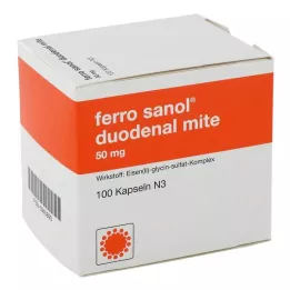 FERRO SANOL divpadsmitpirkstu zarnas ērce 50 mg zarnās šķīstoša tablete, 100 gab