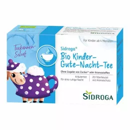SIDROGA Organic Childrens Good Night tējas filtra maisiņi, 20X1,5 g
