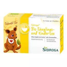 SIDROGA Bioloģiskās zīdaiņu un bērnu tējas filtra maisiņi, 20x1,3 g
