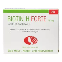 BIOTIN H forte tabletes, 20 gab