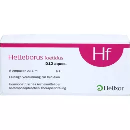 HELLEBORUS FOETIDUS aquos. D 12 ampulas, 8X1 ml