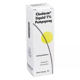 CLODERM Šķidrums 1% sūkņa aerosols, 30 ml