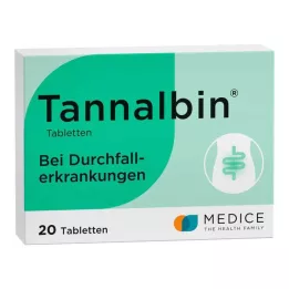 TANNALBIN Tabletes, 20 gab