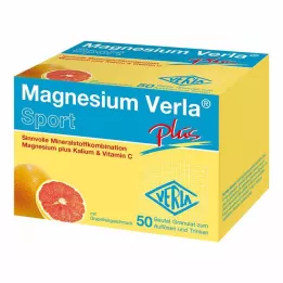 MAGNESIUM VERLA plus granulas, 50 gab