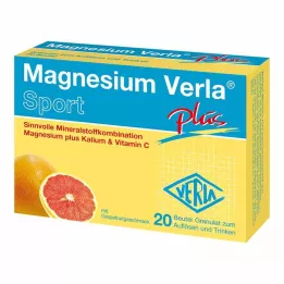 MAGNESIUM VERLA plus granulas, 20 gab