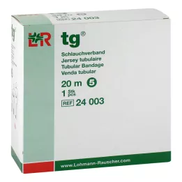 TG Cauruļveida pārsējs izmērs 5 20 m balts 24003, 1 gab