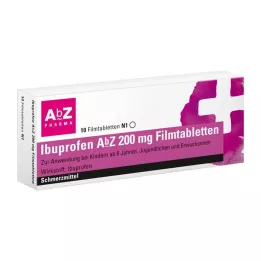 IBUPROFEN AbZ 200 mg apvalkotās tabletes, 10 gab